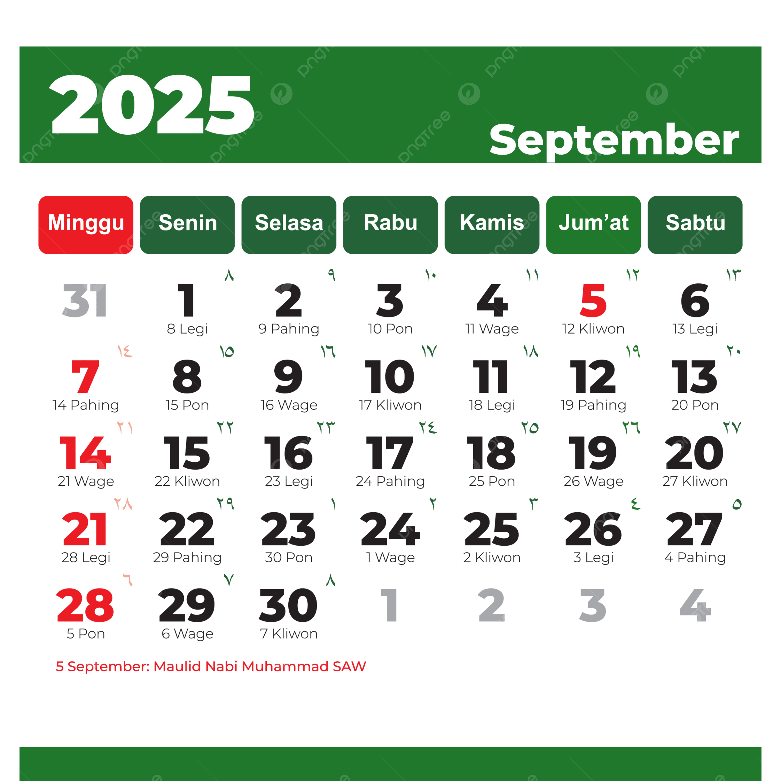 Editable September 2025 Calendar