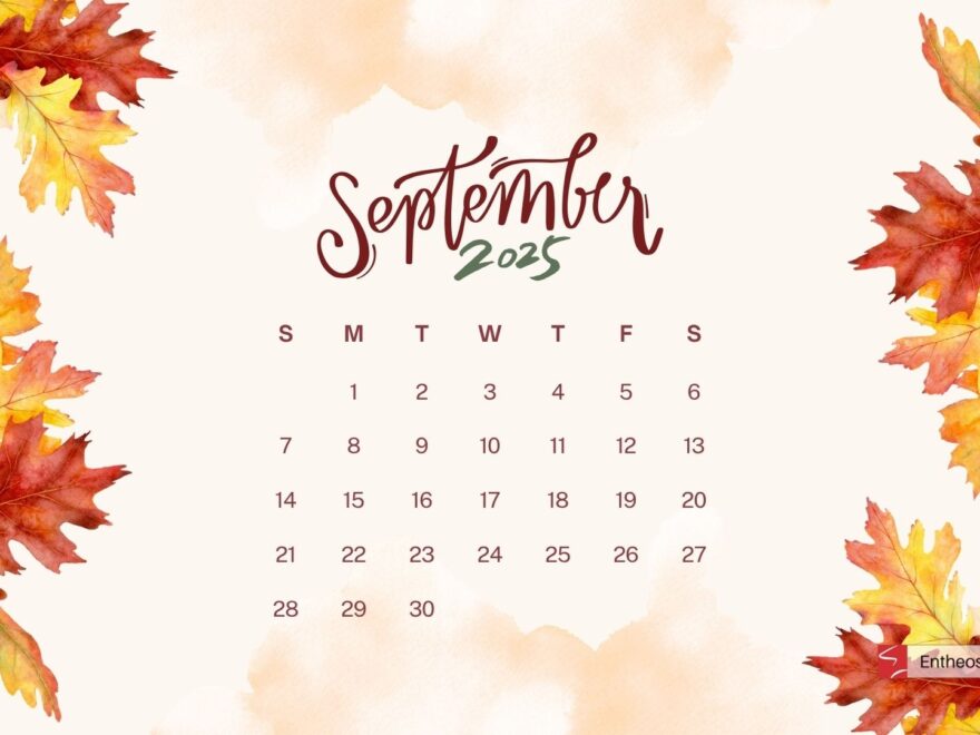 September 2025 Calendar Desktop Wallpaper Backgrounds EntheosWeb
