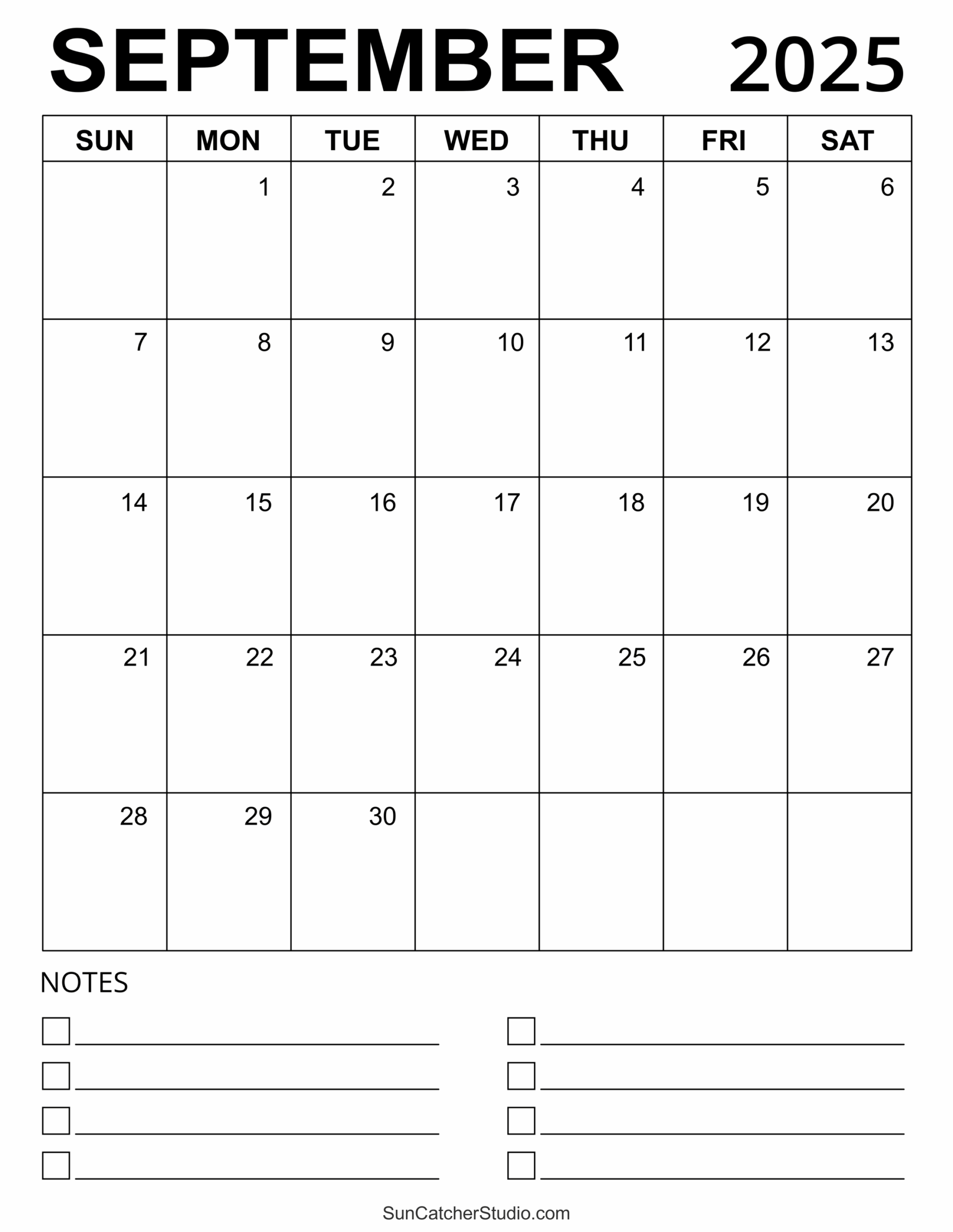 September 2025 Calendar Free Printable Free Printables Monograms Design Tools Patterns DIY Projects