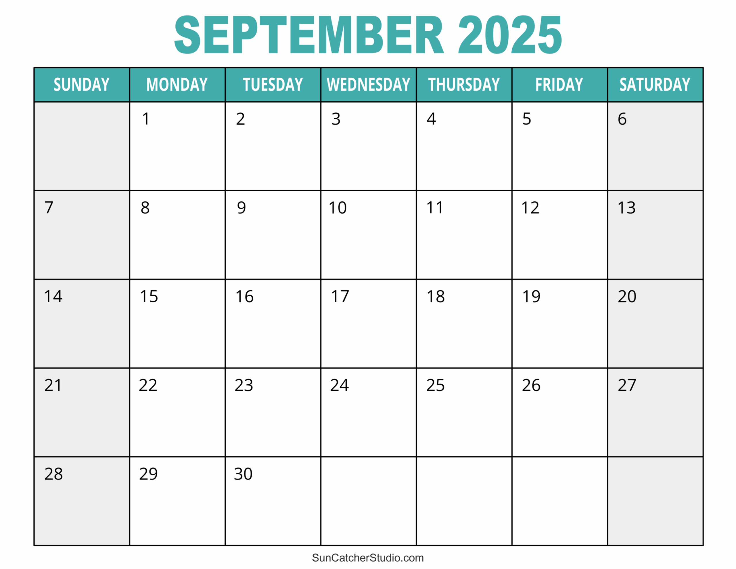 September 2025 Calendar Free Printable Free Printables Monograms Design Tools Patterns DIY Projects