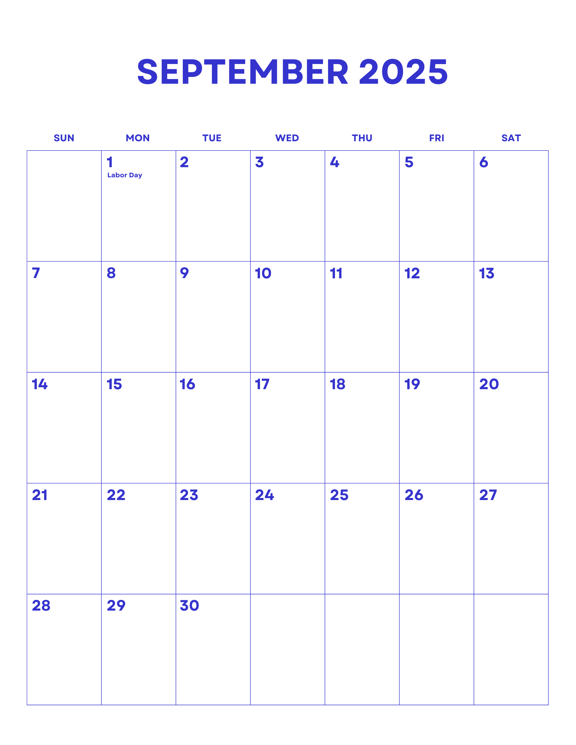 Printable Calendar September October 2025
