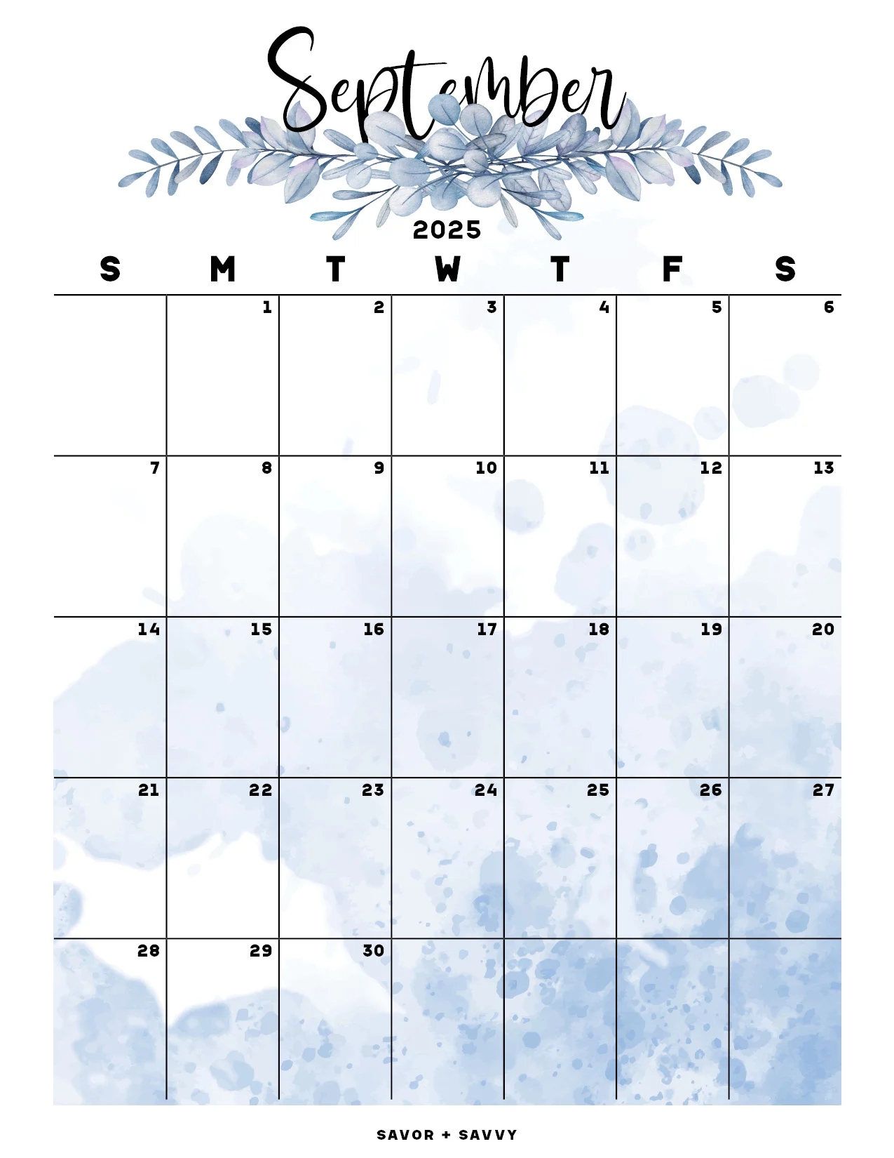 September 2025 Calendar Pinterest