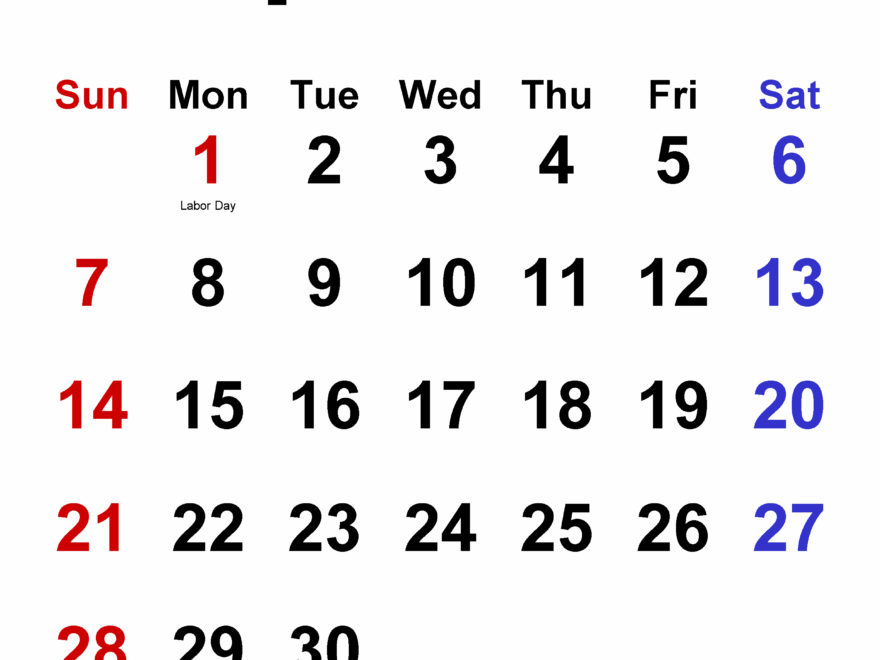 September 2025 Calendar Templates For PDF Excel And Word