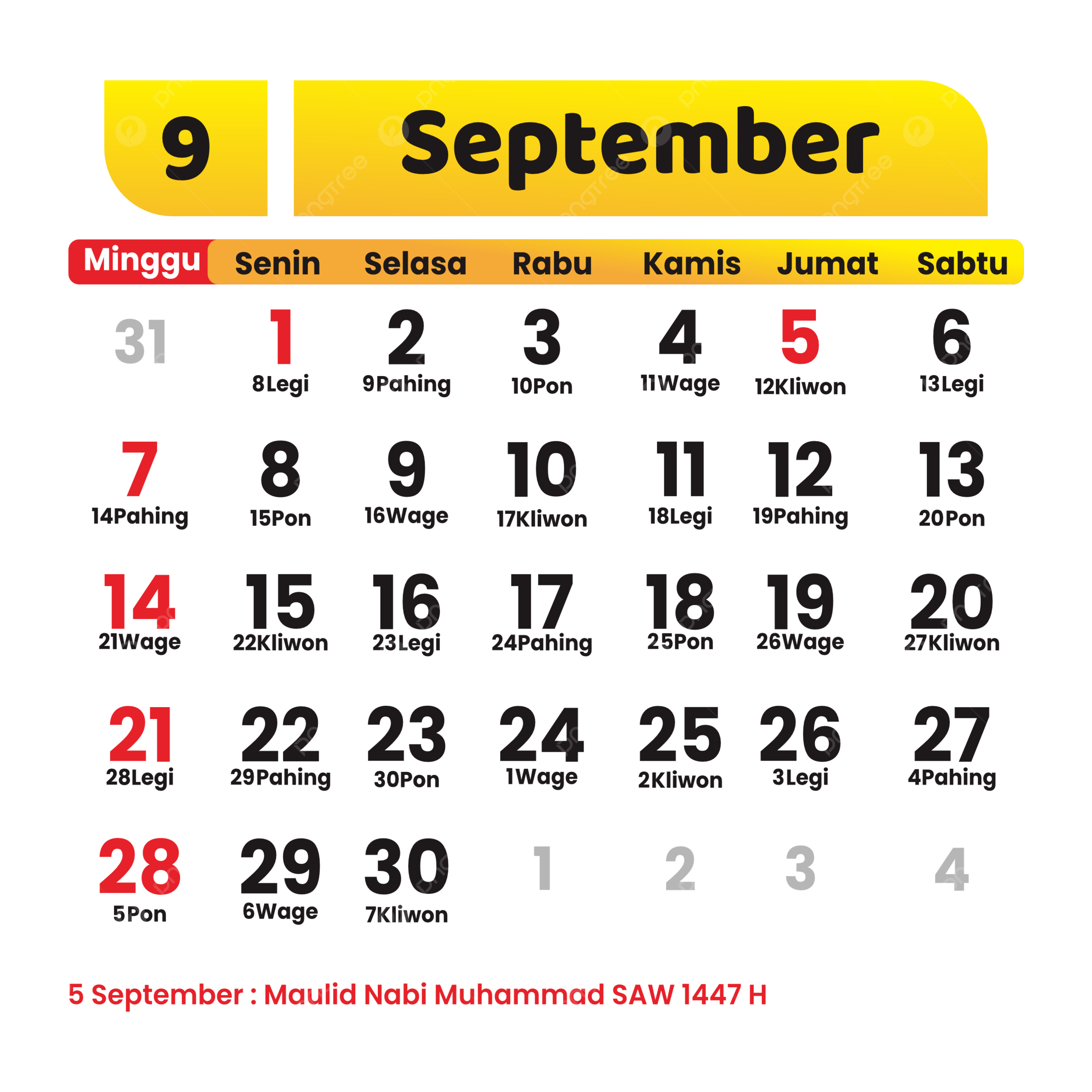 September 2025 Calendar Editable