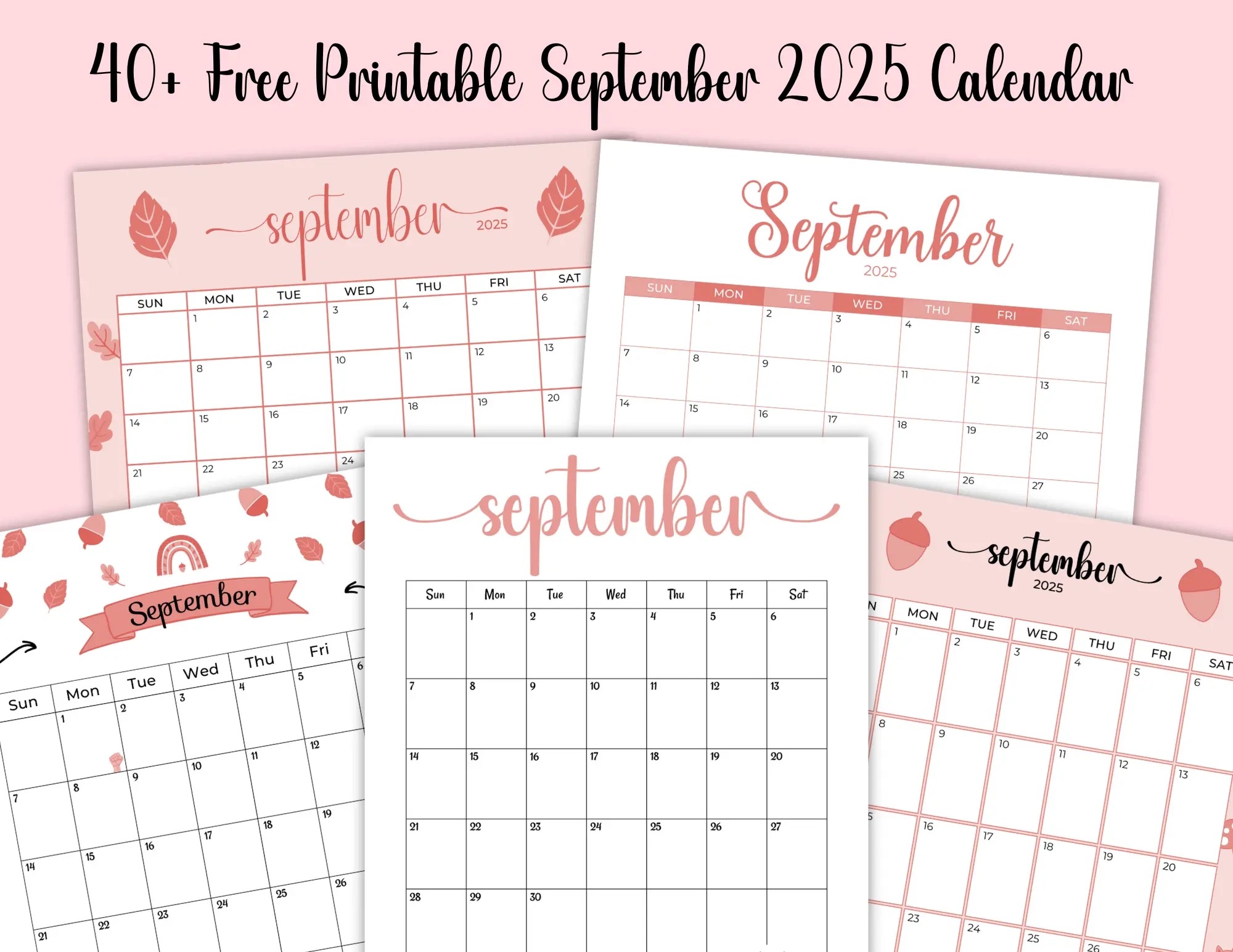 2025 September Calendar Printable