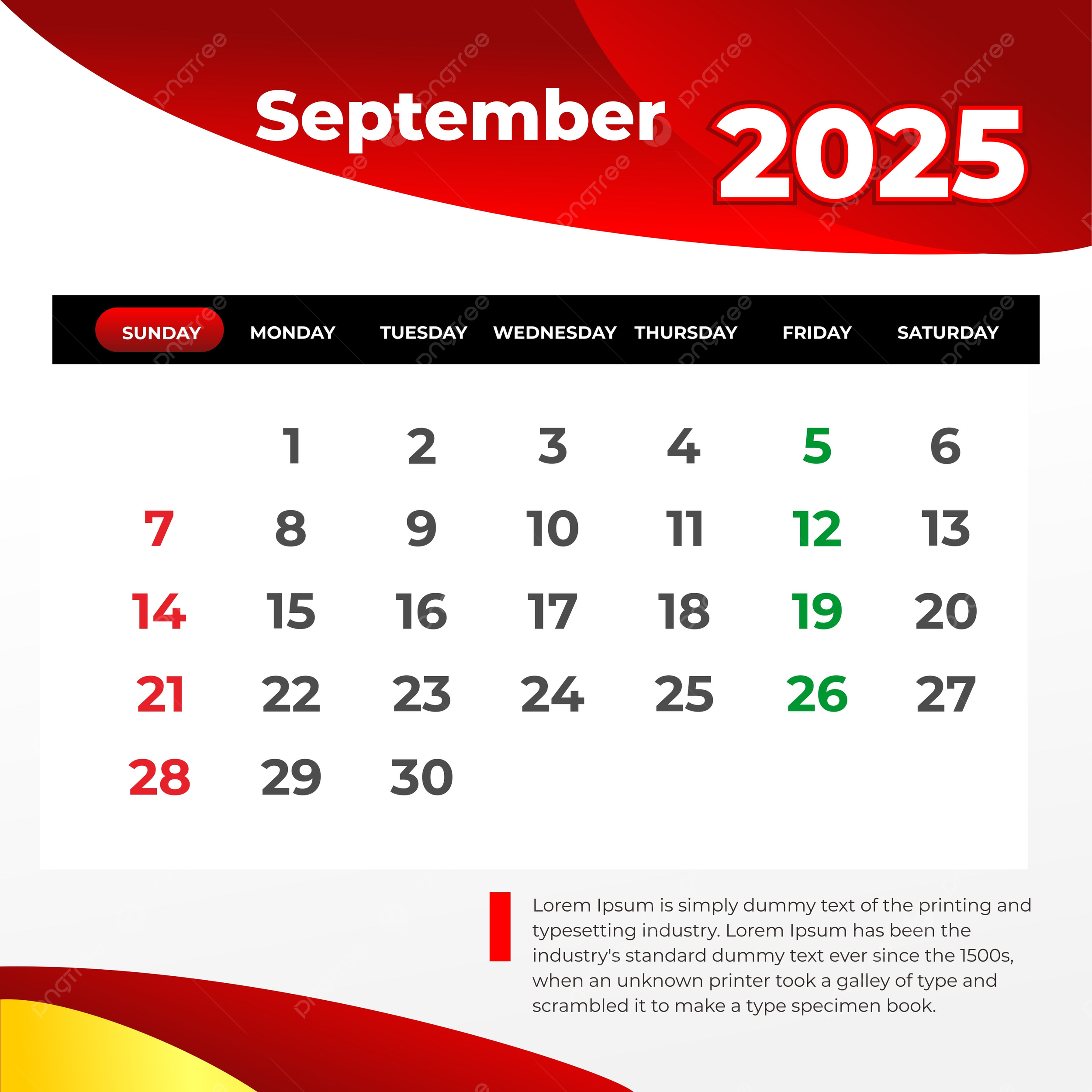September 2025 Desk Calendar Vector Template Download On Pngtree