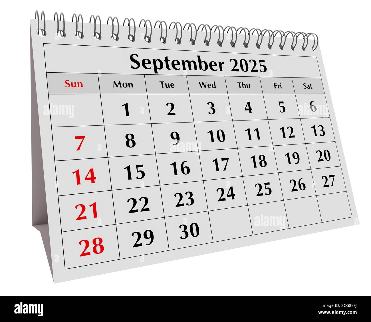 September Month Calendar 2025