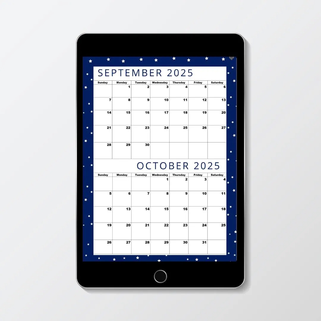 Printable Calendar 2025 September And October