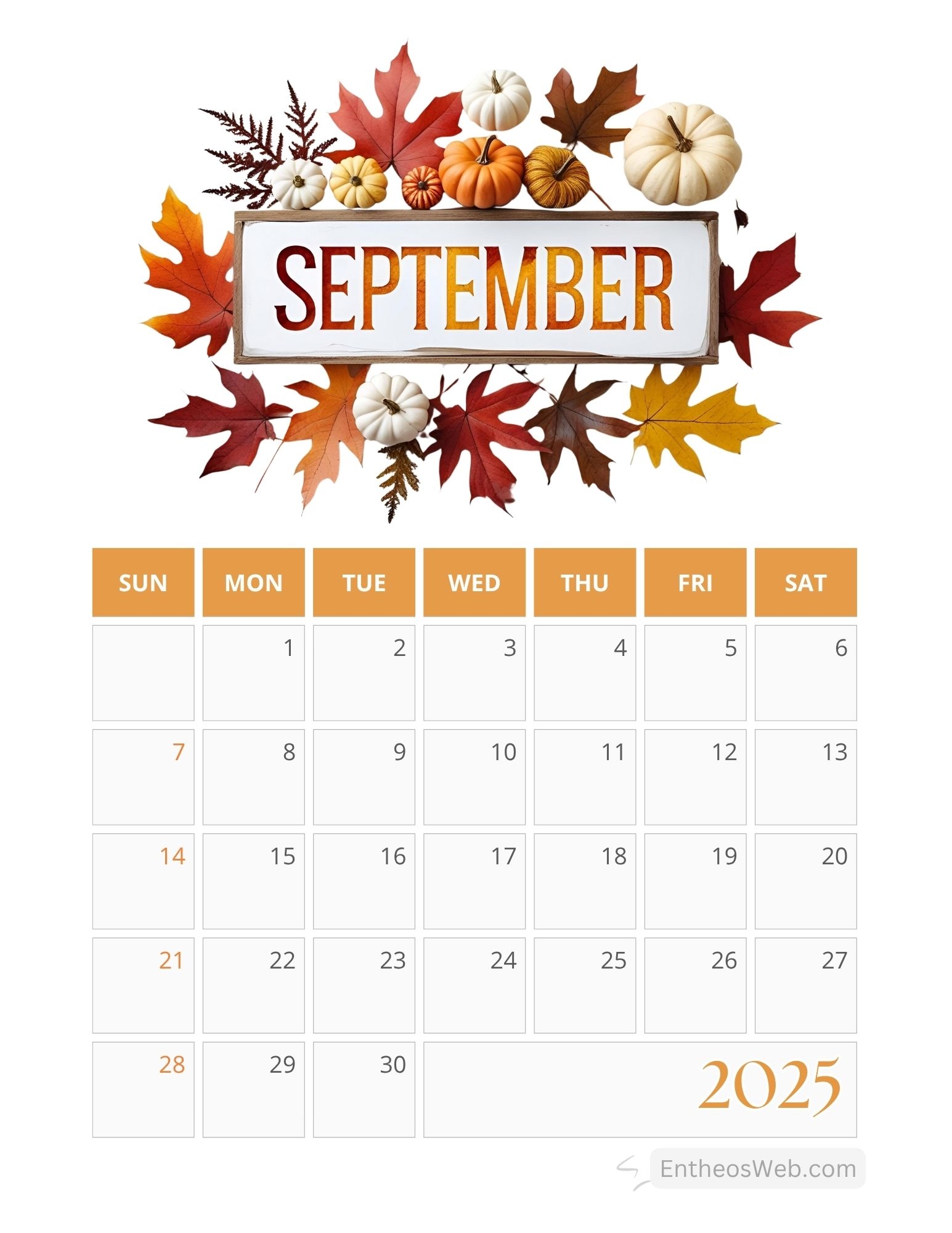 Download September 2025 Calendar