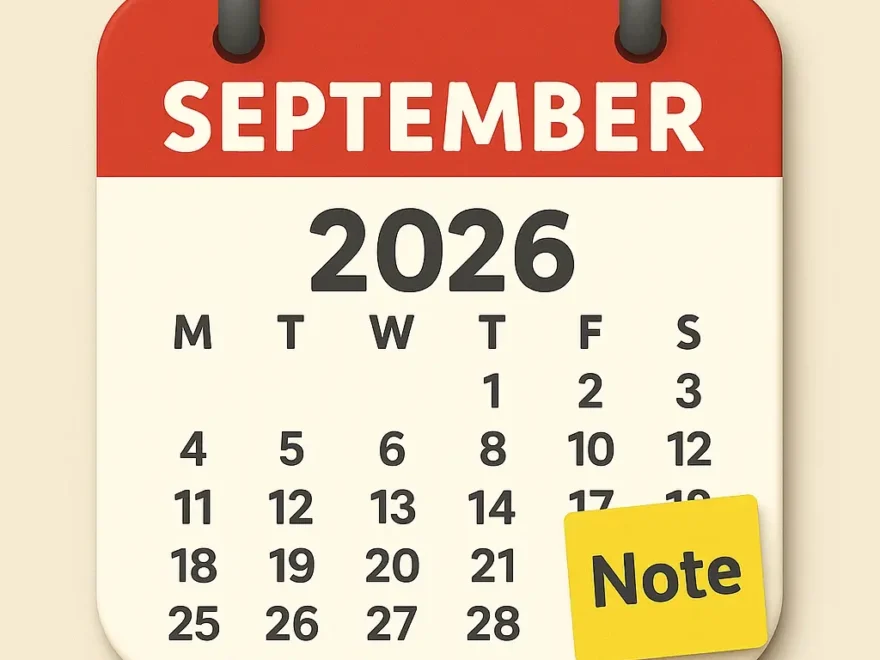September 2026 Printable Calendar