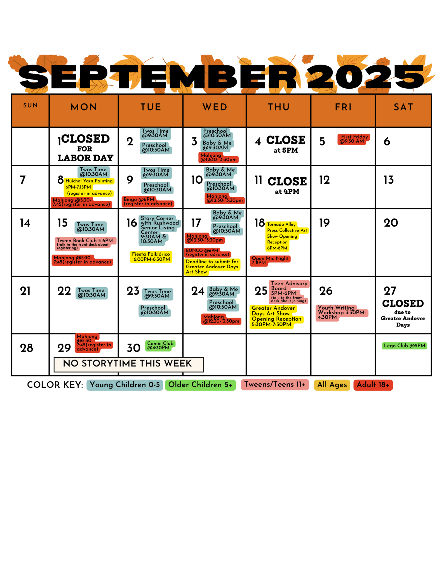 September2025 Newsletter Andover Public Library