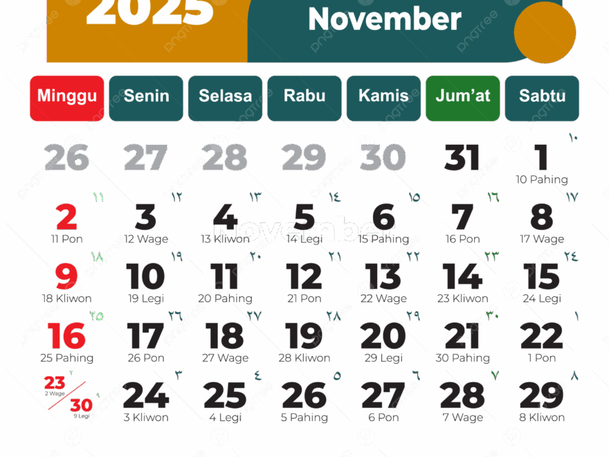 Simple Printable Calendar 2025 November Vector Download 2025 Calendar November 2025 November PNG And Vector With Transparent Background For Free Download