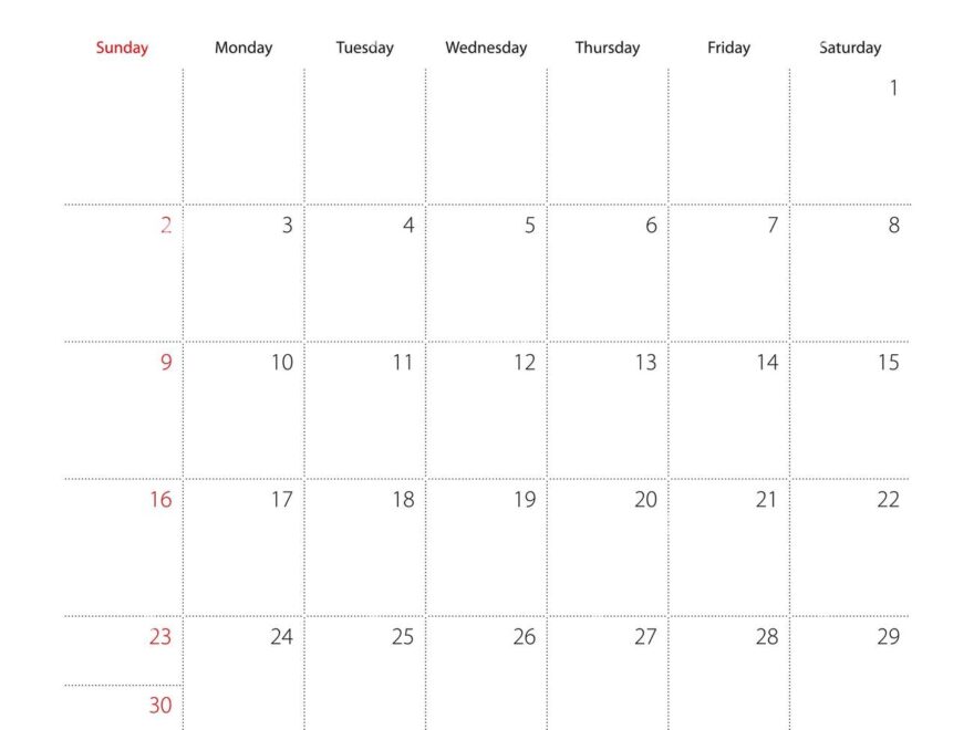 Simple Wall Calendar For November 2025 With Dotted Lines The Calendar Is In English Week Start From Sunday Vector Template Stock Vector Image Art Alamy