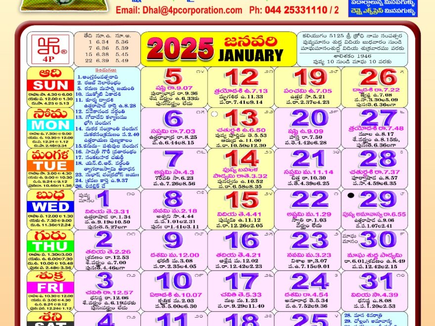 Telugu Calendar 2025 Freega Download Cheyyandi