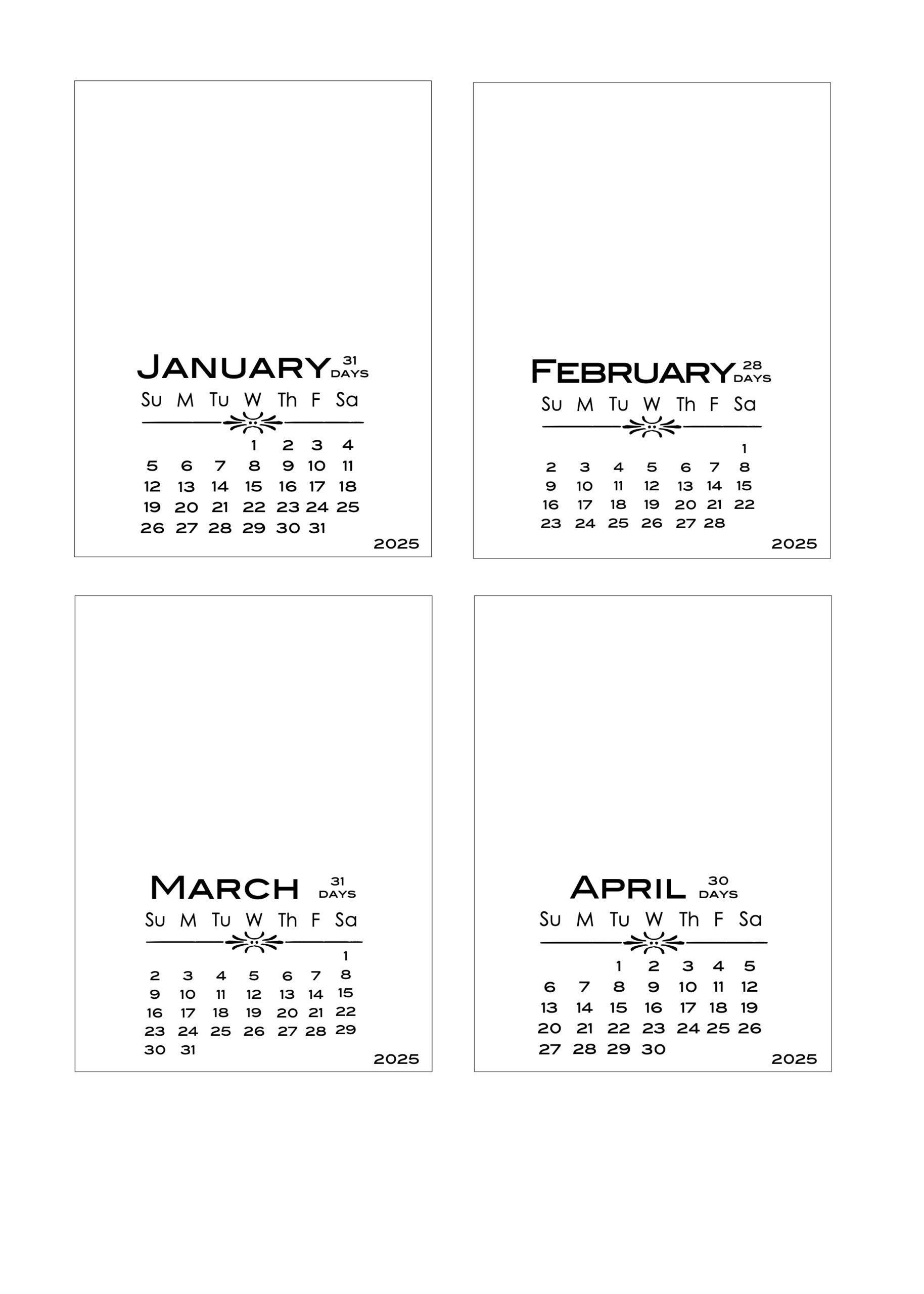 Cut Up Calendar Printable October 2025
