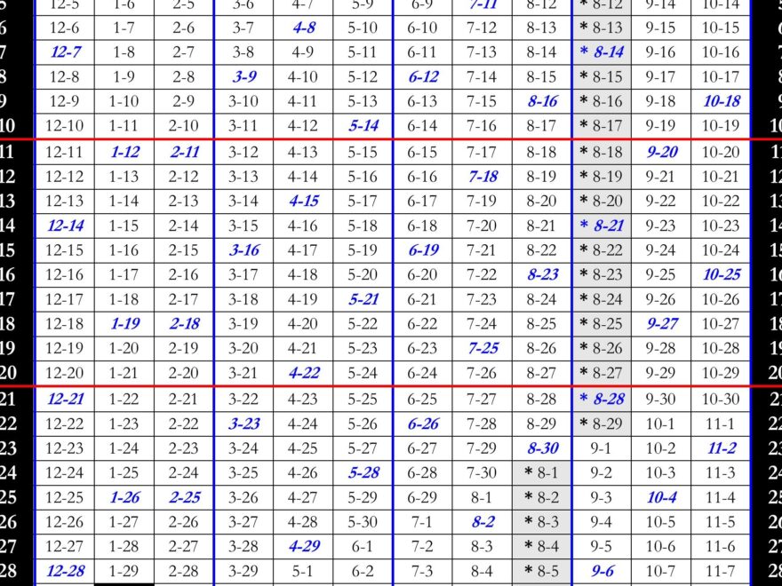The Chinese Lunar Calendar 1900 2100