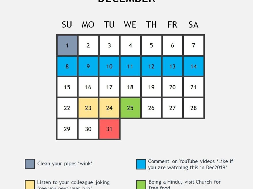 The December Schedule Is Here R funny