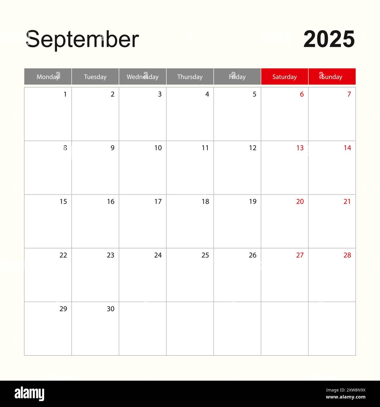 Holiday Calendar September 2025