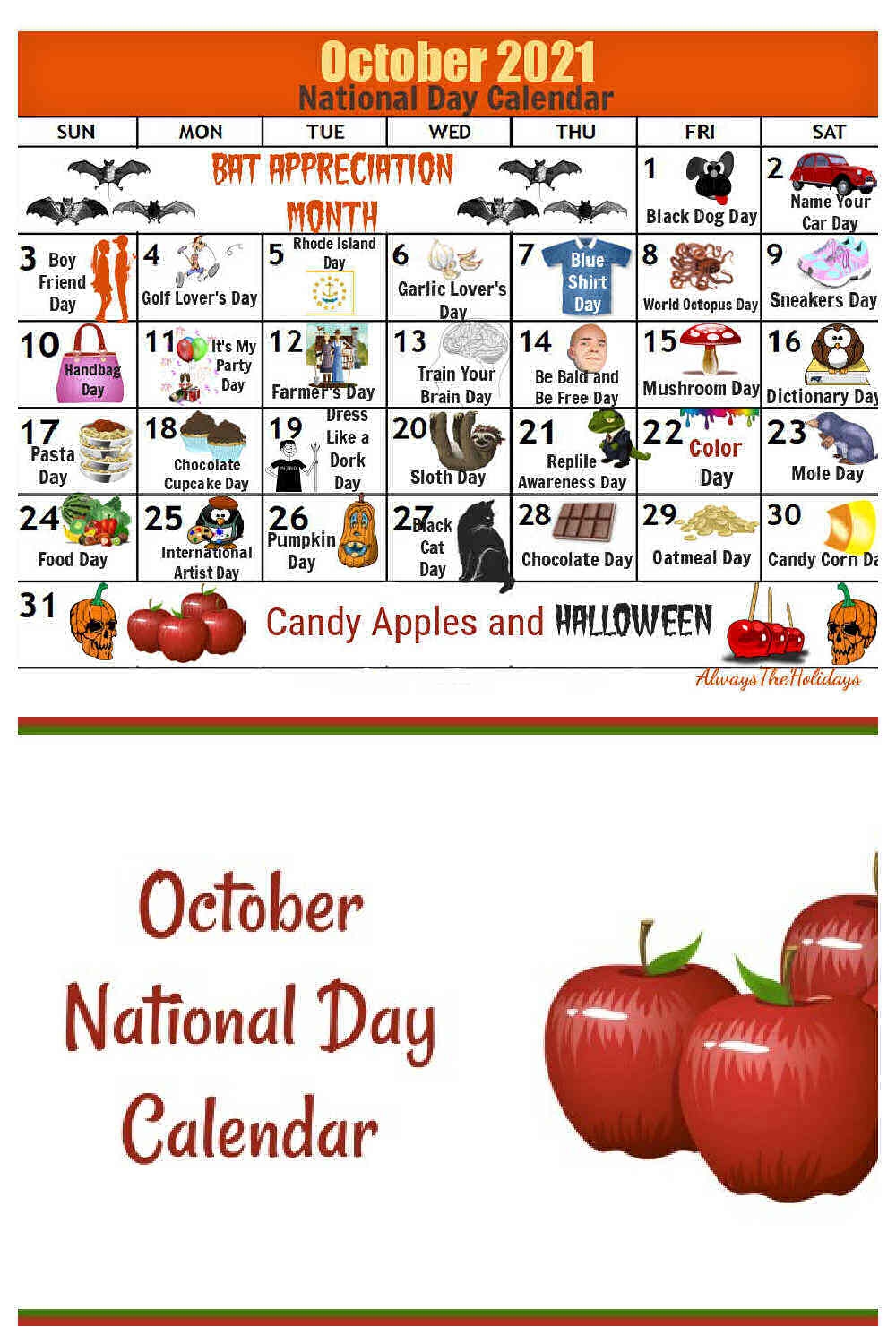 National Day Calendar October 2025