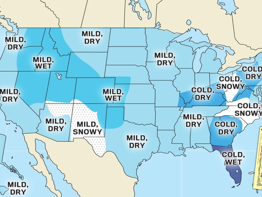 Winter Weather Forecast 2025 2026 For The U S The Old Farmer s Almanac