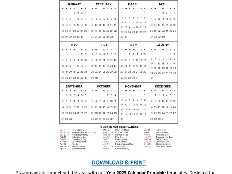Year 2025 Calendar Printable Wiki Calendar By Wiki Calendar Issuu