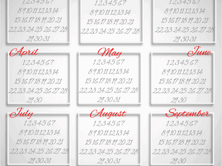 Yearly Printable Calendars For Free My Calendar Land