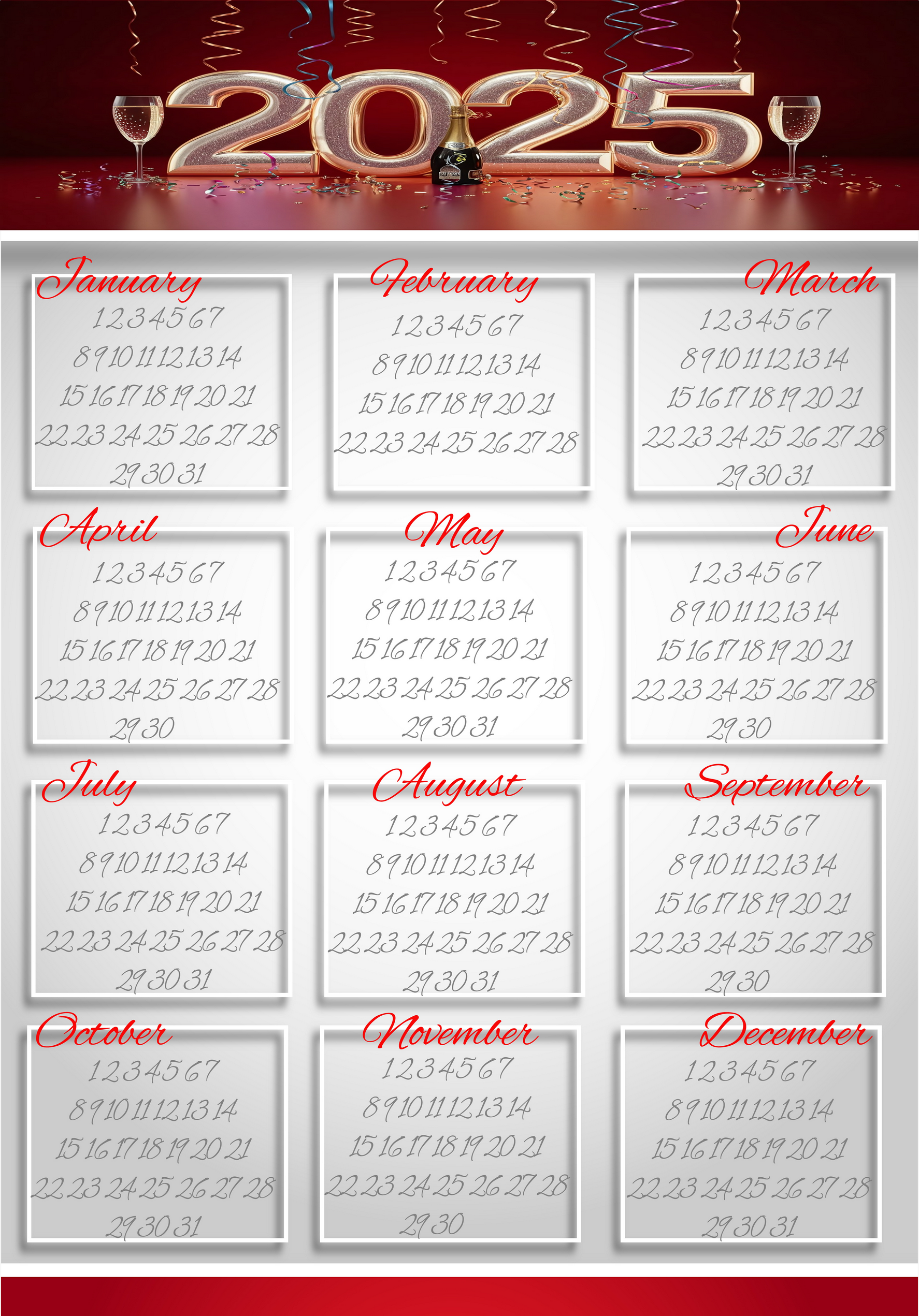 Yearly Printable Calendars For Free My Calendar Land