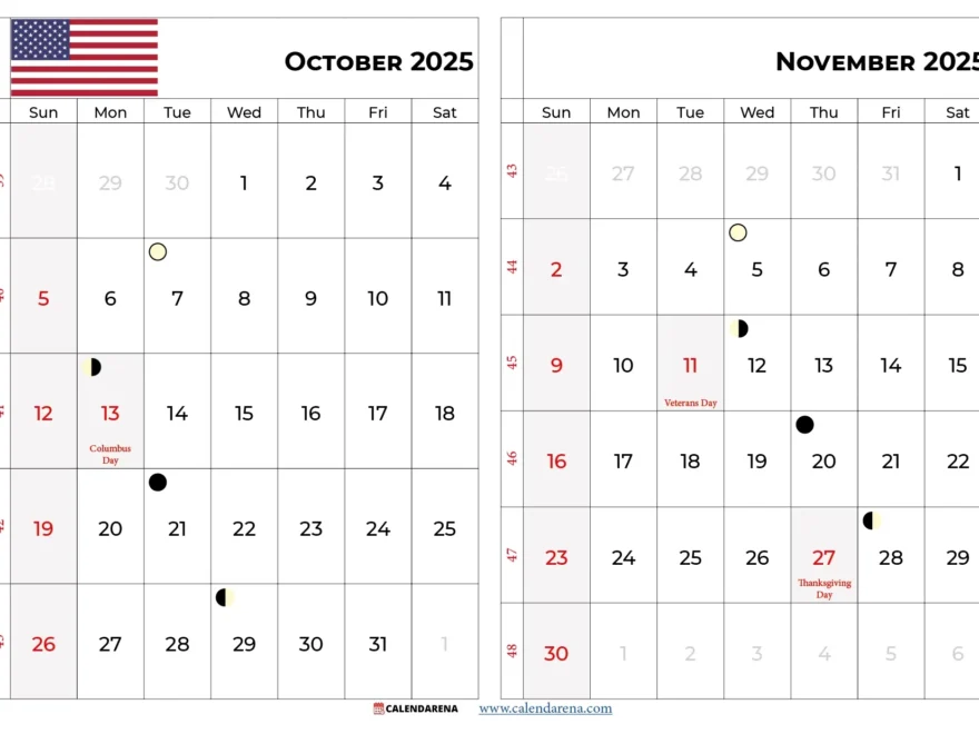 Your Guide To October 2025 Free Calendars Holidays