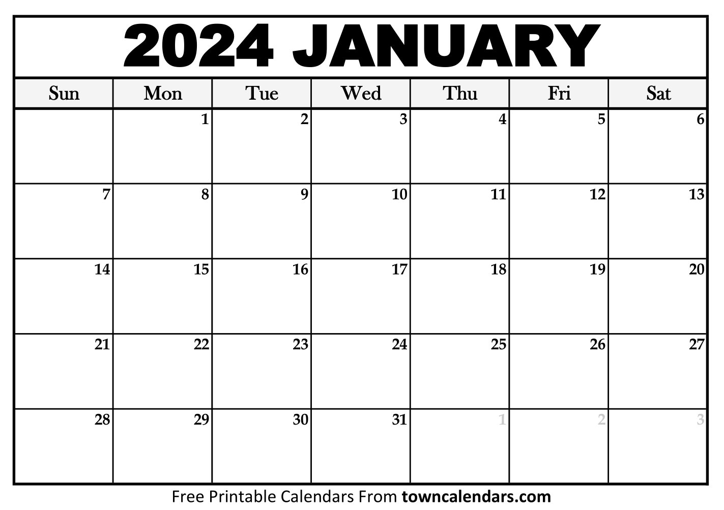 2023 Calendar Printable Towncalendars
