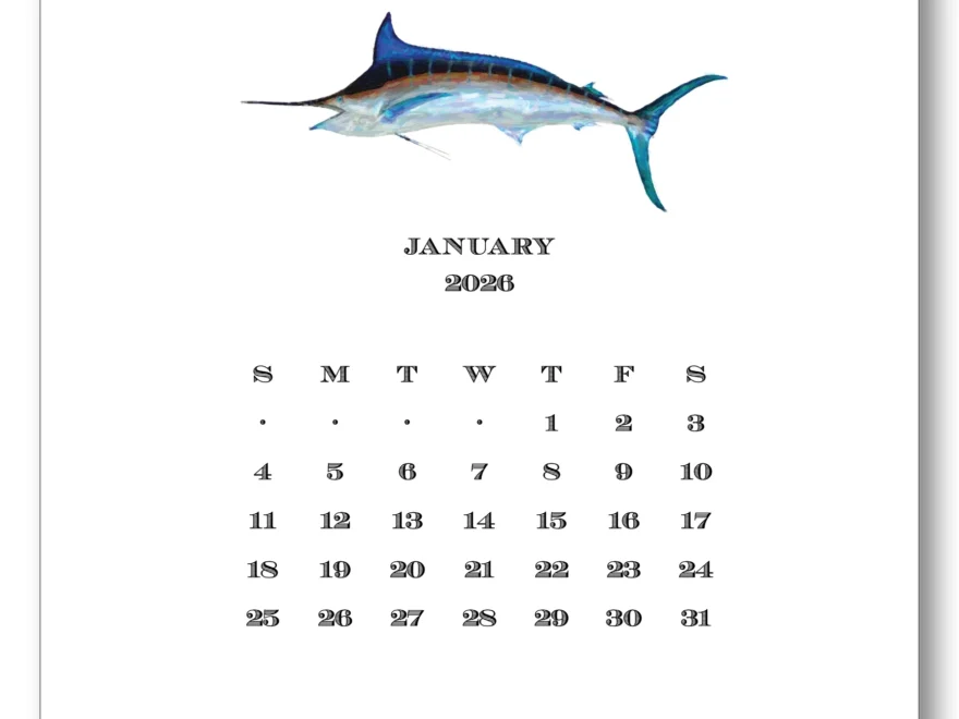 2026 Saltwater Calendar With Easel Shade Tree Greetings