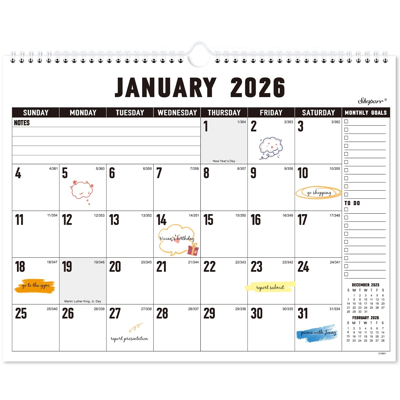 January 2026 Calendar San Antonio Business