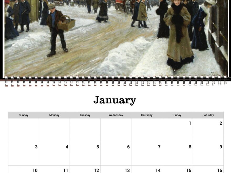 Amazon Wall Calendar 2026 12 Pages 8 x12 XIX Century Town Scenes Vintage Antique Museum Artistic Painting Office Products