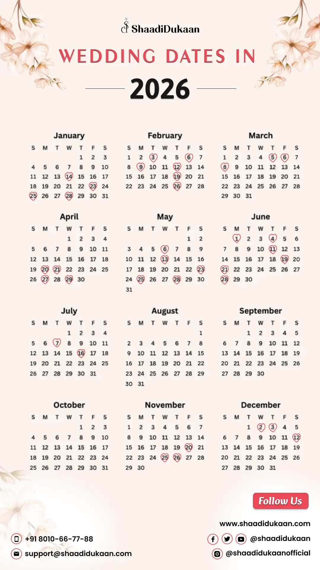 January 2026 Calendar With Nakshatra