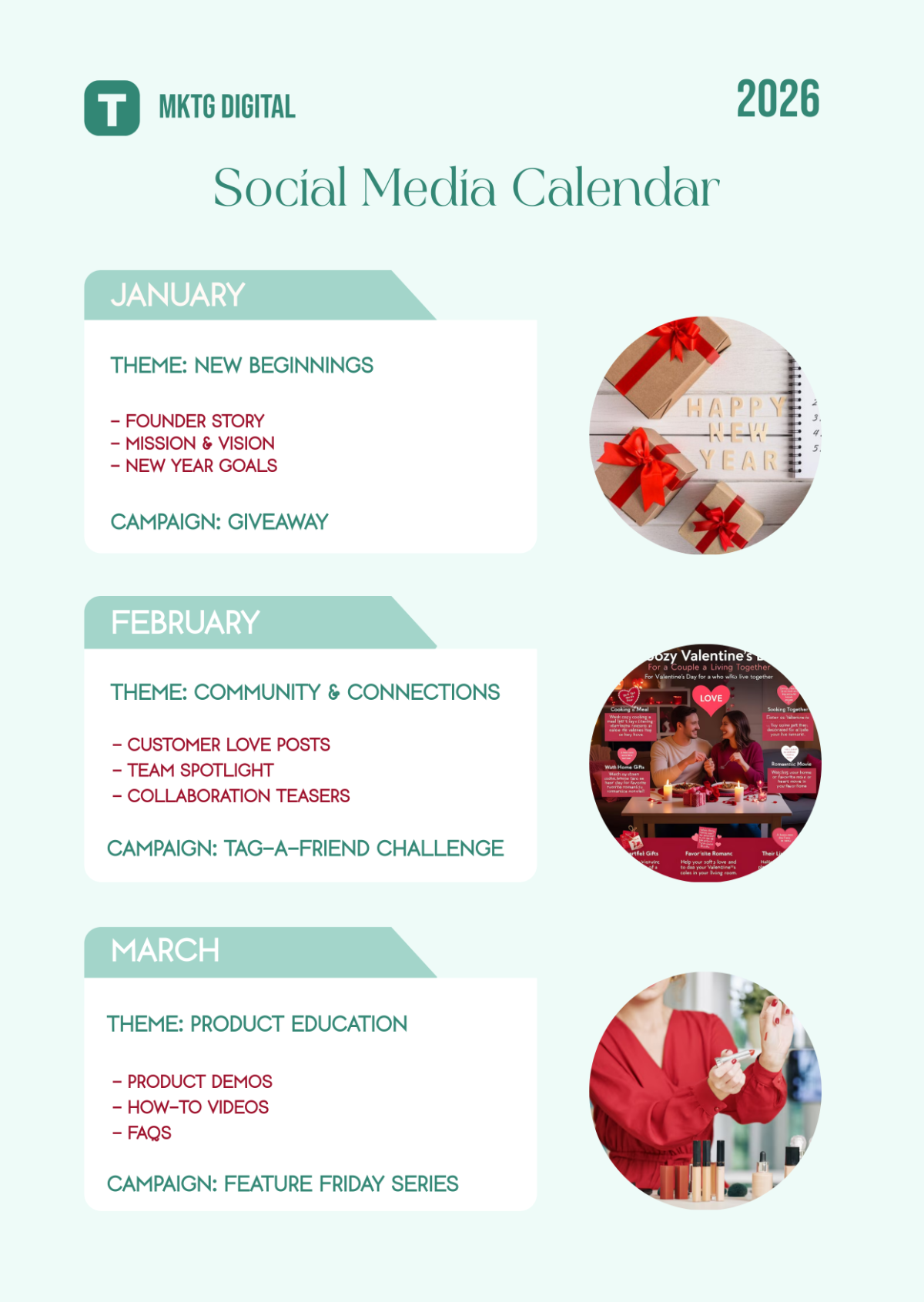 January 2026 Social Media Calendar