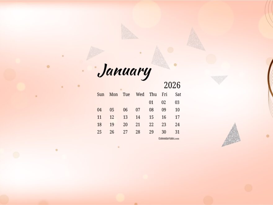January 2026 Desktop Wallpaper Calendar CalendarLabs