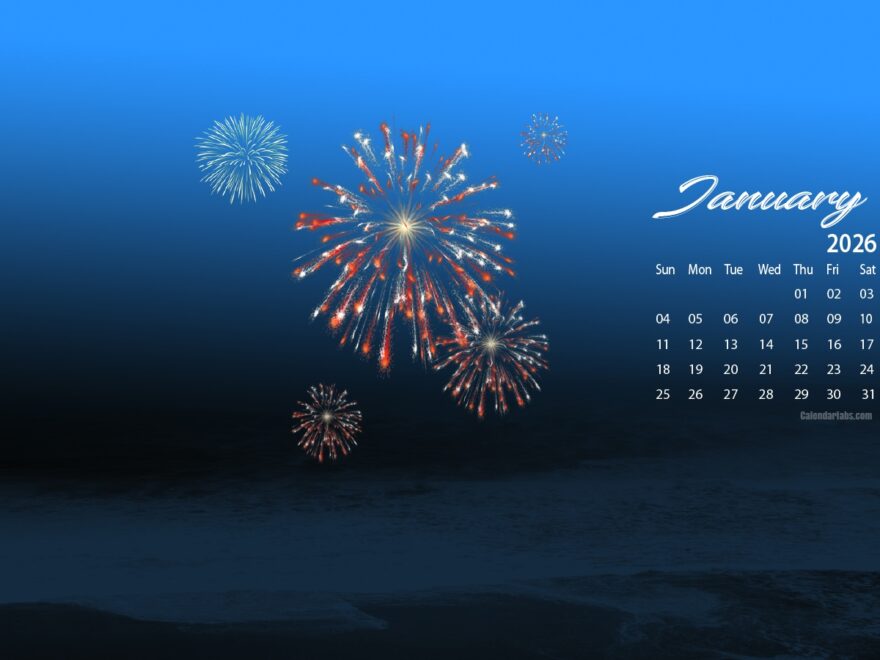 January 2026 Desktop Wallpaper Calendar CalendarLabs