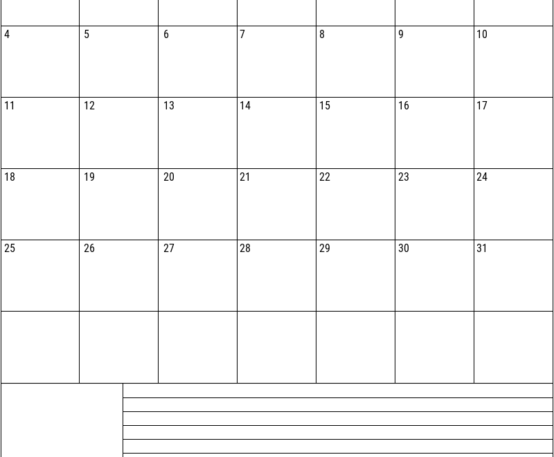 January 2026 Vertical Calendar With Notes Handy Calendars