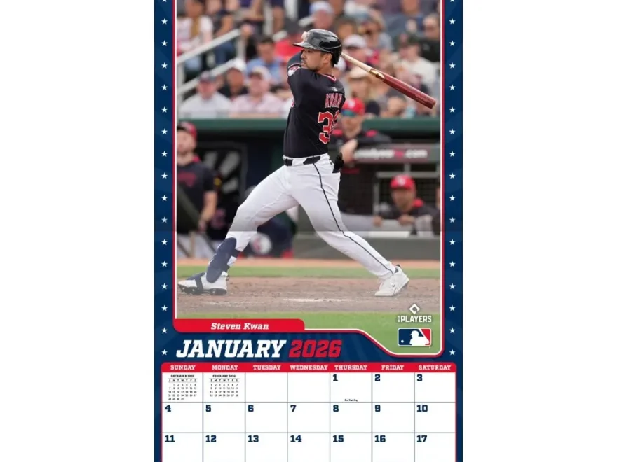 MLB Cleveland Guardians 2026 Wall Calendar Calendars
