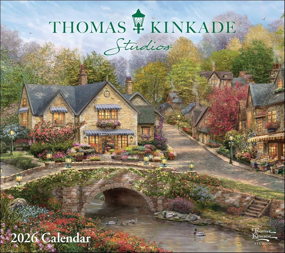 Thomas Kinkade Studios 2026 Deluxe Wall Calendar Kinkade Thomas Amazon de B cher